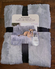 BrentWood 60"x70" Oversized Waterproof Pet Blanket Furniture Protector Grey