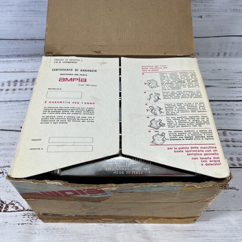 Pasta Maker Machine Model 150 Ampia Brevettata Marcato Italy Stainless - Picture 4 of 10