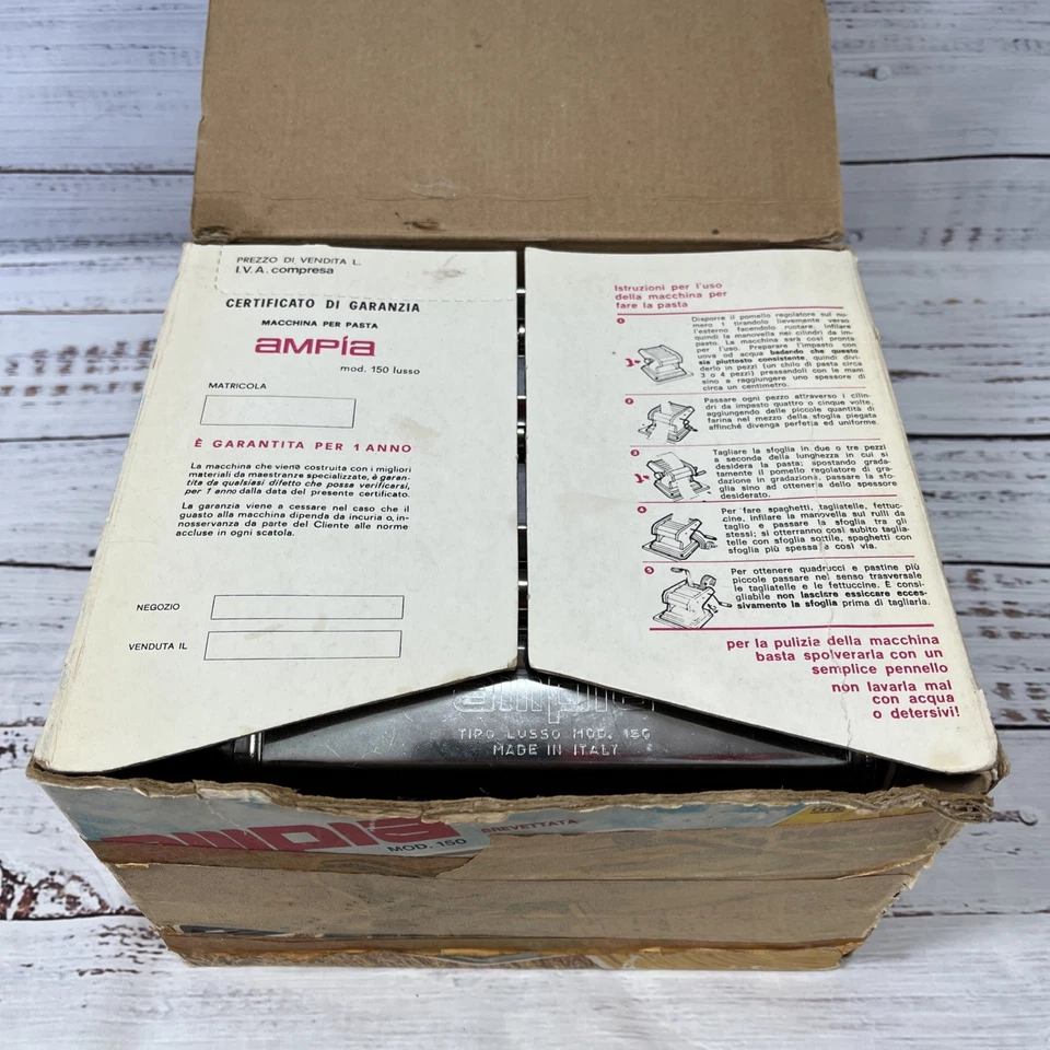 Pasta Maker Machine Model 150 Ampia Brevettata Marcato Italy Stainless - Image 4 of 4