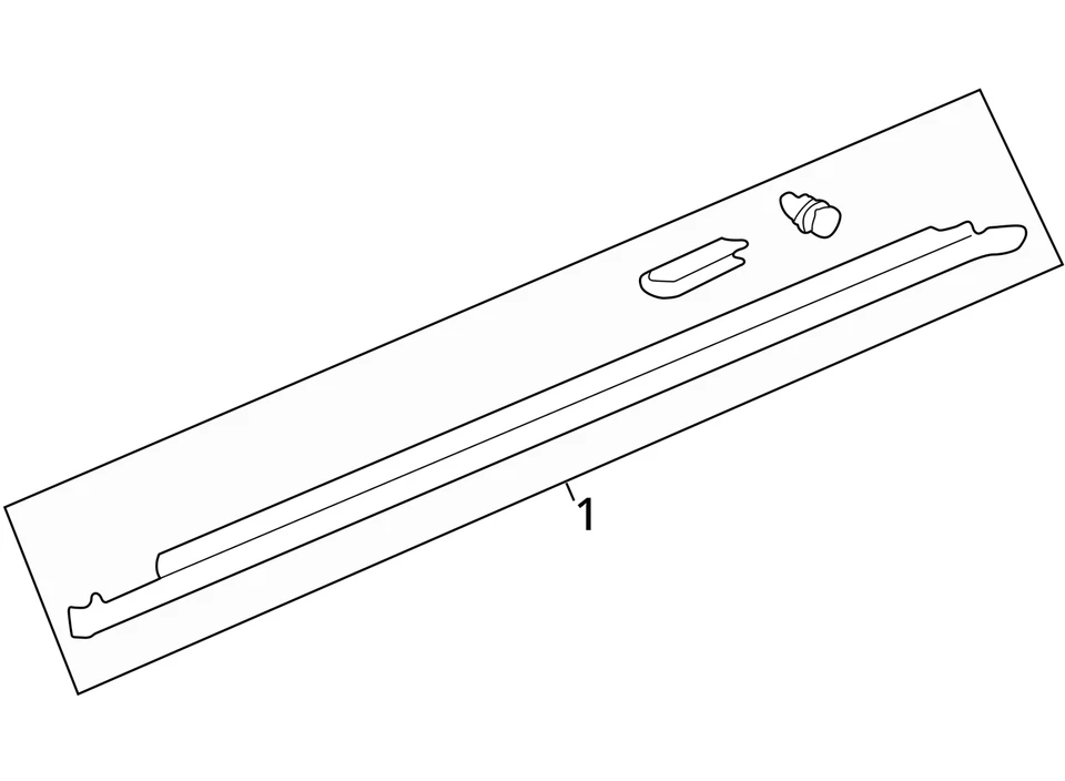 ПОДХОДИТ ДЛЯ 2000-2005 BUICK LESABRE МОЛДИНГ ASM RKR PNL - LH (88890015 - НОВЫЙ OEM - Изображение 3 из 3
