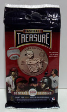 2018 Baseball Treasure MLB Coin Pack Sealed Unopened Mystery Pack