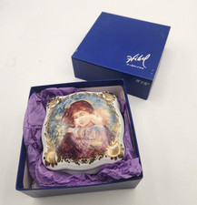 Edna Hibel Reminiscence Limoges Porcelain Collector Trinket Box 1992 #515/2500