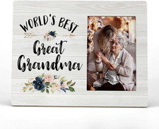 World'S Best Great Grandma Picture Photo Frame, Great Grandmother Baby Announcem