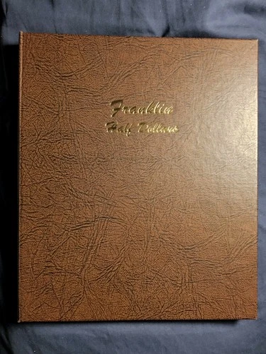 FRANKLIN HALF DOLLAR COMPLETE SET 1948–1963 DANSCO ALBUM/COVER 35 SILVER COINS