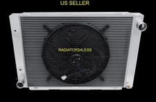 CHAMPION 3 ROW ALUMINUM RADIATOR W/ 16" FAN 1966 1967 LINCOLN CONTINENTAL V8 