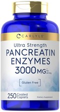 Carlyle Pancreatin Digestive Enzymes  3000mg  250 250 Count Pack of 1 