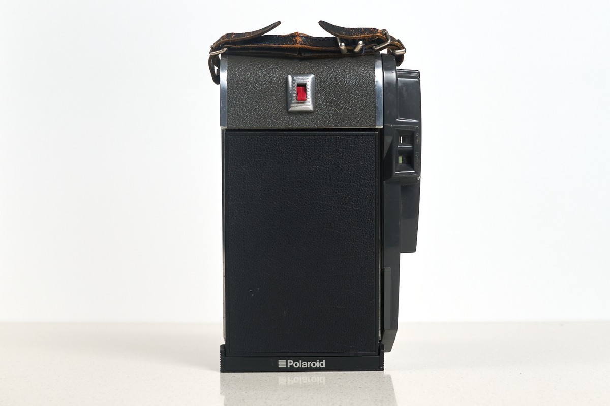 Polaroid 120 camera converted to to shoot on instant peel-apart