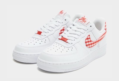 Nike Air Force 1 '07 Low Essential Mystic Red Gingham MENS 12 DZ2784-101