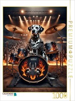 Calvendo Puzzle Dalmatiner Drummerqueen | 1000 Pieces, Finished Size 25.2 × 18.9