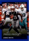 2017 Panini Donruss Football Press Proof Blue James White #193