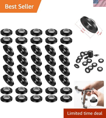 #ad Durable 40 Pcs Hose Washers Set Stainless Steel amp; Rubber for Clog Prevention $13.59