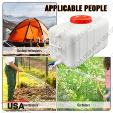 Portable Water Tank With Spigot and Hose For Camping & Emergency ﻿Preparedness