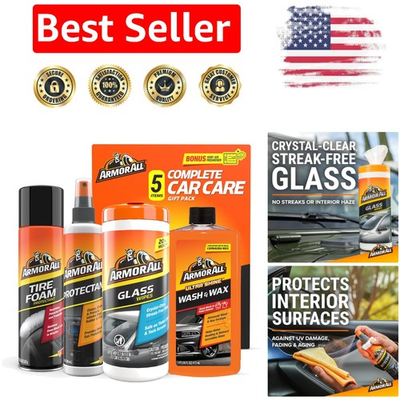 #ad Ultimate Car Care Essentials Kit Includes Wash Wax Tire Foam amp; Glass Wipes $30.99