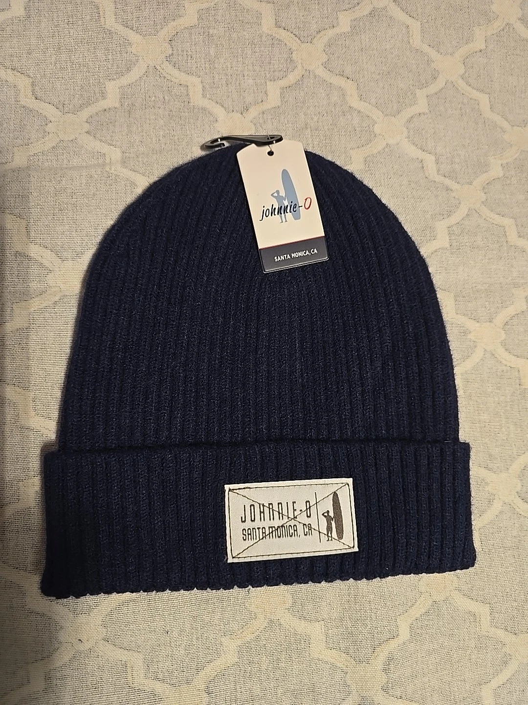 JOHNNIE-0 NEW NAVY BLUE Beanie OS