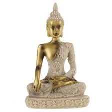 11x6.5x3.8cm Buddha Statue Sculpture Hand Carved Sandstone Figurine Crafts