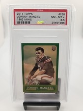 2014 Topps Football 1963 Minis Johnny Manziel Rookie Card #258 PSA 8.5. rookie card picture
