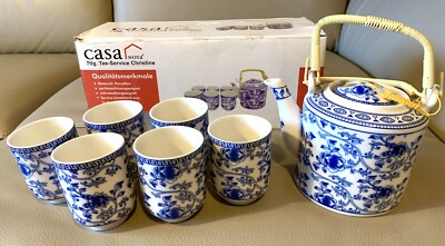 CASA NOVA 7-teiliges Tee-Service Japanisch feines Porzellan NEU OVP GESCHENK!