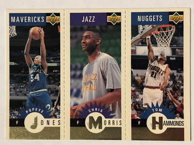 1996-97 Upper Deck #M23 T Hammonds M82 C Morris M19 Popeye Jones Mavericks Gold