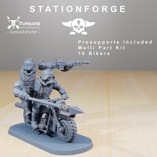 Grim Guard Death Bikers (10) - Station Forge - Grimdark Tabletop Corps - Bild 7 von 7