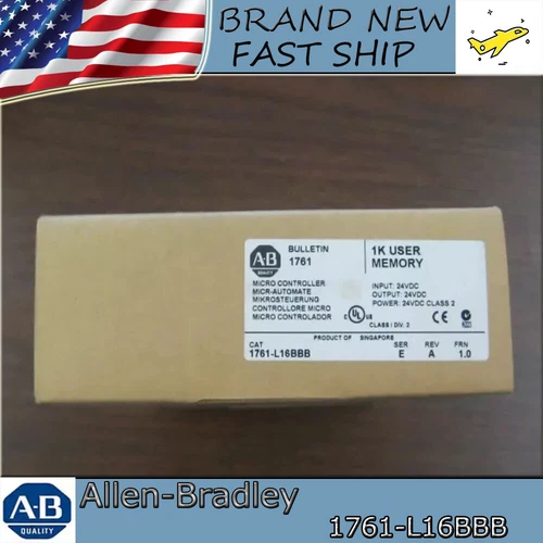 New Factory Sealed AB 1761-L16BBB MicroLogix 1000 16 Point Controller