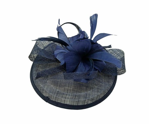 Women Feathers Fascinator Headband Clip Hair Hat Wedding Royal Ascot Formal Race - Picture 22 of 34