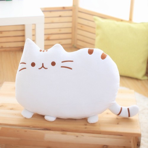 Cuscino cartone animato gatto peluche imbottito cuscino da lancio gattino bambini bambola giocattolo arredamento casa - Foto 15 di 17