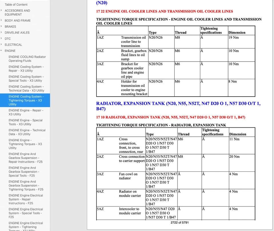 Bmw X3 (F25) 2010-2014 manuale officina  repair manual su cd - Immagine 4 di 4