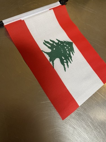Lot Of 12 Hand Waving Lebanon Flags - Picture 2 of 3