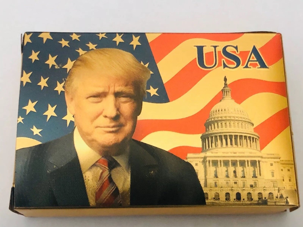 President Donald J. Trump 52 Playing Cards 24k Gold Foiled Cards
