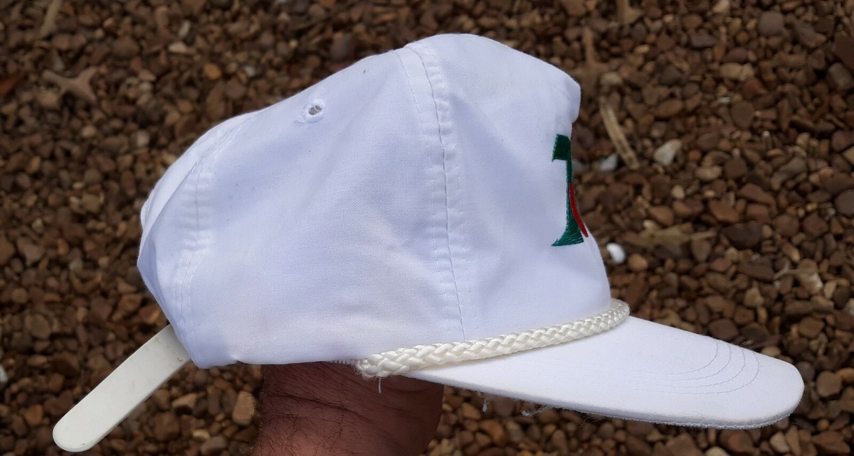  Vintage 80’s Diet 7up Soda  Adjustable Embroidered Logo Cap Hat Rope View 3