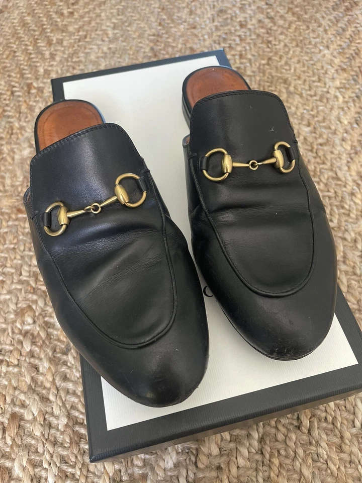 Gucci Princetown Loafer Mule for Women, Size 7 - Black