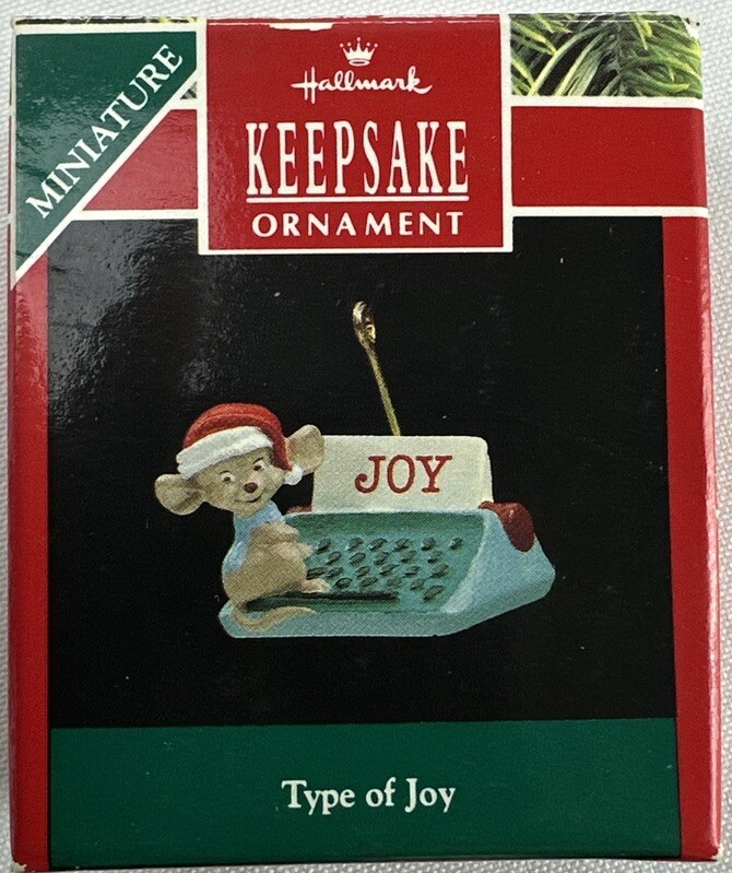 Hallmark Keepsake Ornament Miniature Type of Joy 1990