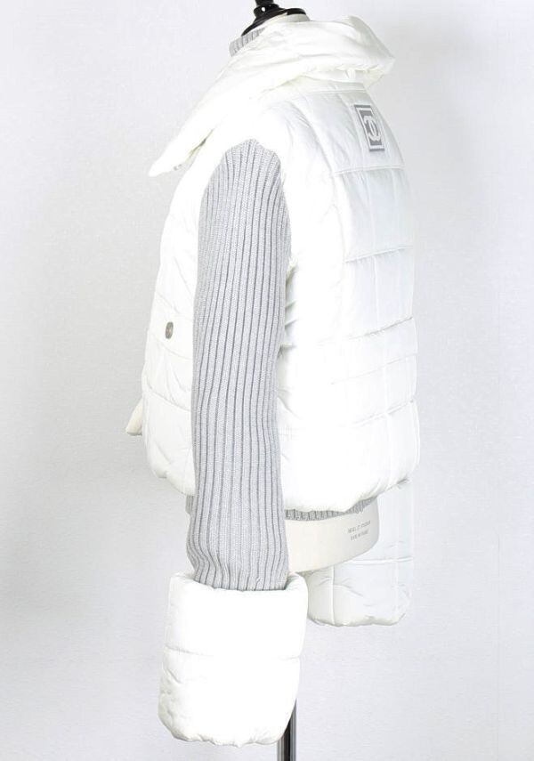 CHANEL Sport 00A Knit Polyamide Puffer Jacket Size 38