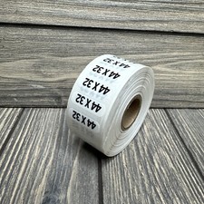 44x32 Retail Size Stickers for Store Boutique Clothing Label Apparel Roll