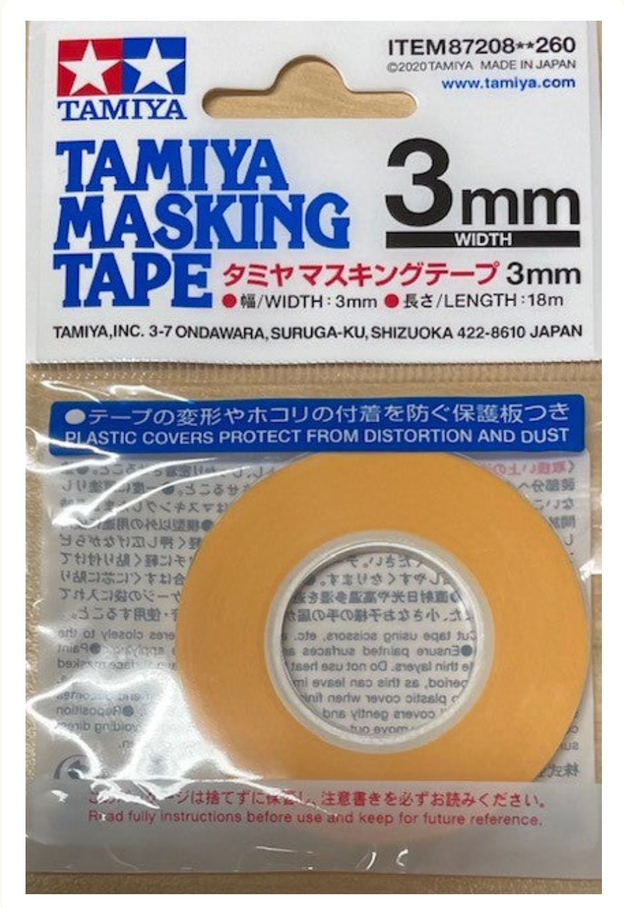 Tamiya Refil nastro adesivo  3mm (1pz) - Ricambio TA87208