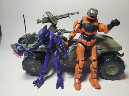 Halo Warthog & Figure Lot UNSC Vehicle 2020 Microsoft Jazwares -10- - Picture 1 of 12