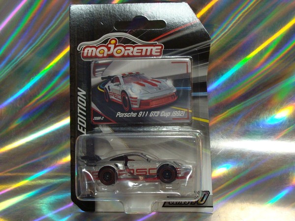 Majorette Porsche Edition Porsche 911 GT3 Cup (992) In Silber Rot Ovp/Neu 1:60-image