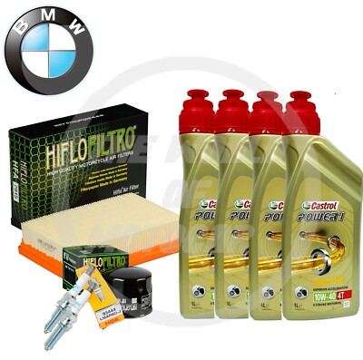 KIT/TAGLIANDO BMW R 1200 R LC 2014/2018 CASTRTOL 10W40 FILTRI OLIO ARIA CANDELE