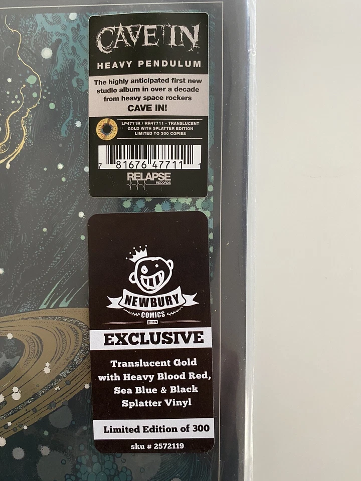 CAVE IN - Heavy Pendulum Ltd Newbury Comics Edition /300 Splatter Vinyl LP MINT - Imagem 3 de 4