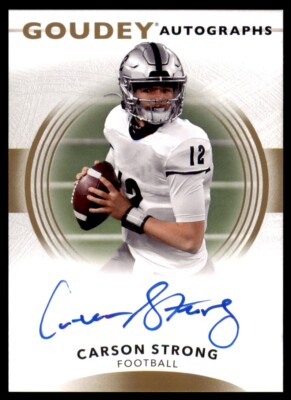 2022 Goodwin Champions Goudey Auto #GA-ST Carson Strong Auto Upper Deck Goodwin