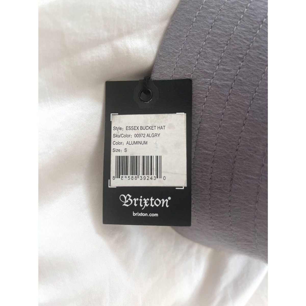 NWT Brixton Essex Bucket Hat in Aluminum 100% Wool Felt Size Small Packable Blanket Bucket Fleece Hat by Brixton - 56,95 € main image 3