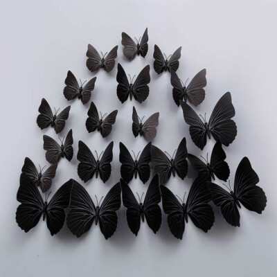 12Pcs Small New Wall Sticker Decals Home Bathroom Decor 3D Butterfly  
