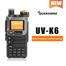 Quansheng UV-K6 NOAA Weather Alert 5W Air Band Wireless Frequency Radio