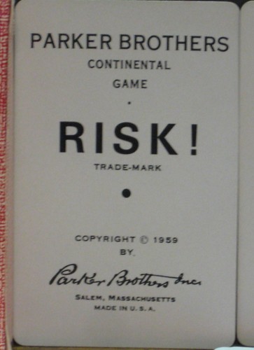 Risk Board Game Replacement Card Deck with Box - Parker Brothers - 1959 Vintage - Picture 2 of 9