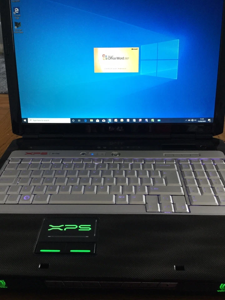 Dell XPS M1730 Gaming Laptop with Windows 10 Pro, Nvidia 9800gt SLi, OFFICE 2007 - Image 2 of 4