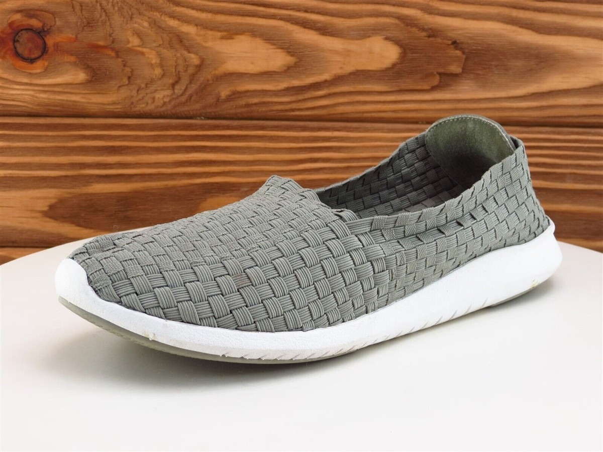 Idealogy Size 7.5 Slip-On Gray Fabric Medium (B, M) Slip On Women