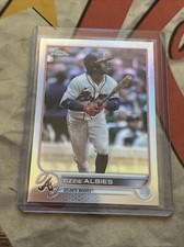 2022 Topps Chrome Baseball Ozzie Albies Base Refractor #205