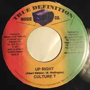 George Nooks / Culture T Hold On Strong / Up Right Vinyl Single 7inch True De