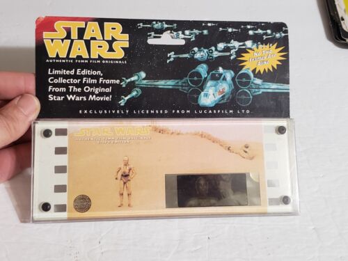 70mm collector film cell star wars ANH C3PO Uncle Owen - Afbeelding 1 van 3