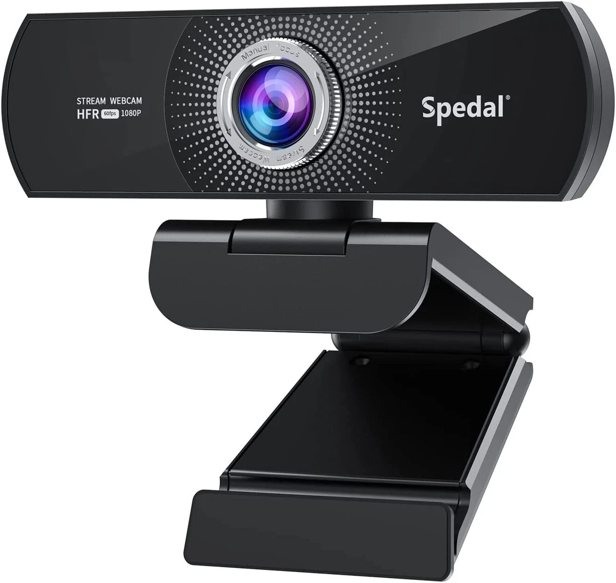 Spedal Webcam 1080p HD 60fps with Microphone, Software Webcam Laptop  Desktop Mac